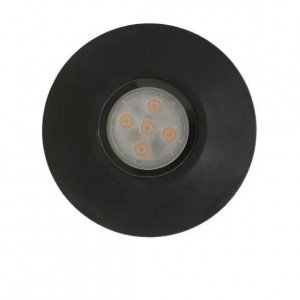 messing lamp in de kleur antiek zwart met een GU10 fitting