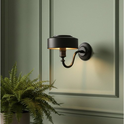 Wandlamp Antibes Antiek Zwart 