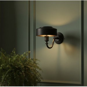 Wandlamp Antibes Antiek Zwart 