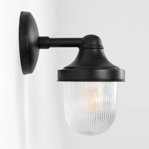 Zwarte messing wandlamp Abby van KS Verlichting