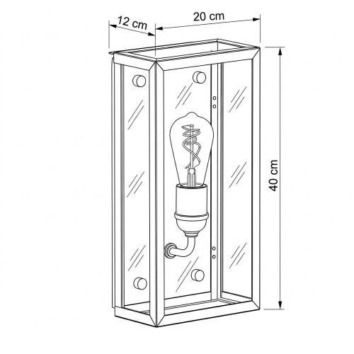 messing lamp in de kleur antiek messing met een E27 fitting