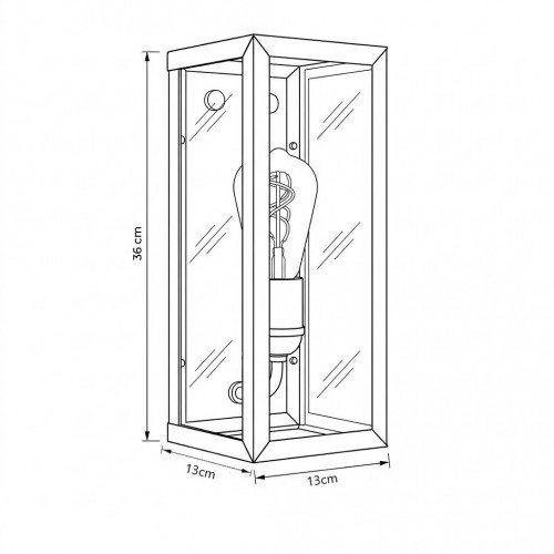 messing lamp in de kleur antiek messing met een E27 fitting