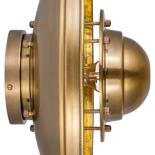 messing lamp in de kleur antiek goud met een E27 fitting