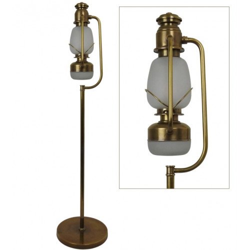 messing lamp in de kleur antiek messing met een E27 en G9 fitting
