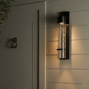 messing lamp in de kleur antiek zwart met een E27 fitting