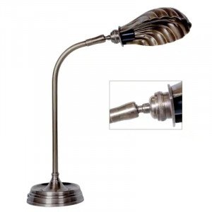 messing lamp in de kleur antiek messing met een E27 fitting