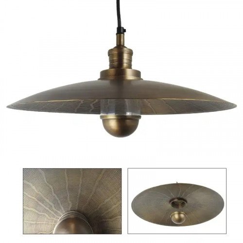 messing lamp in de kleur antiek messing met een E27 fitting