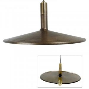 messing lamp in de kleur antiek messing met een E27 fitting