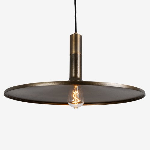 messing lamp in de kleur antiek messing met een E27 fitting