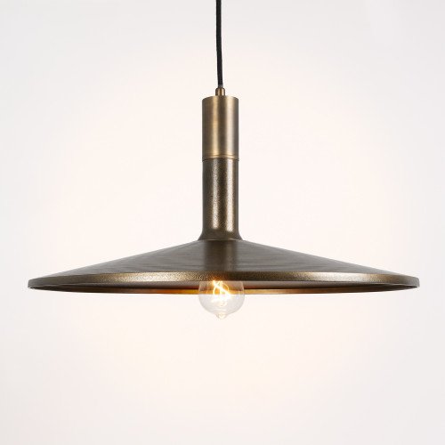messing lamp in de kleur antiek messing met een E27 fitting