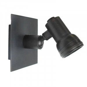 messing lamp in de kleur antiek gun metal met een GU10 fitting