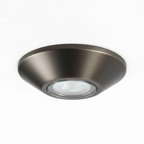 messing lamp in de kleur antiek gun metal met een GU10 fitting