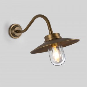 messing lamp in de kleur antiek zwart met een E27 fitting