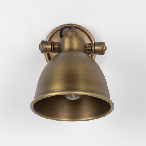 Industriele vintage Maxim Messing Wandspot