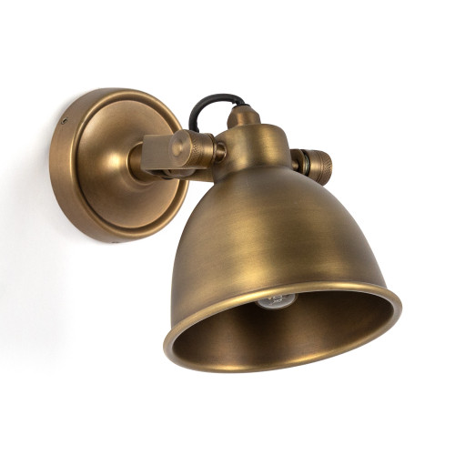 Industriele vintage Maxim Messing Wandspot