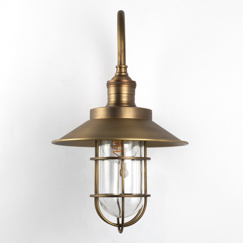 messing lamp in de kleur antiek messing met een E27 fitting