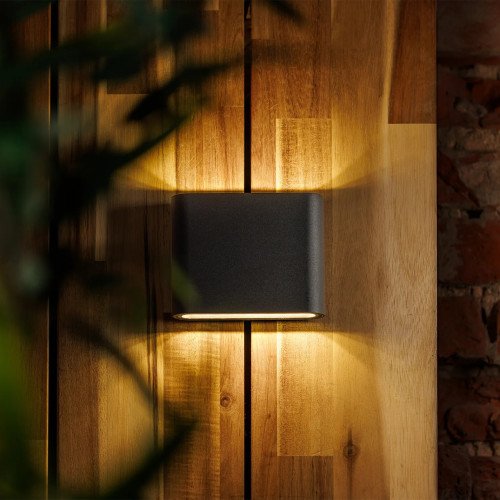 Buitenlamp Muro 12 volt muurlamp zwart modern
