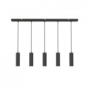 Calex Pendel 5 Lichten GU10 zwart hanglamp