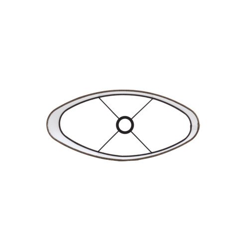 Light & Living BRANFO lampenkap Ovaal Donker Bruin