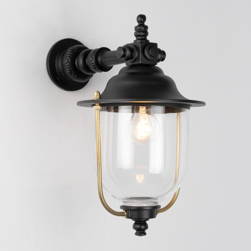 Buitenlamp Lindau Muurlamp Zwart Aluminium Modern