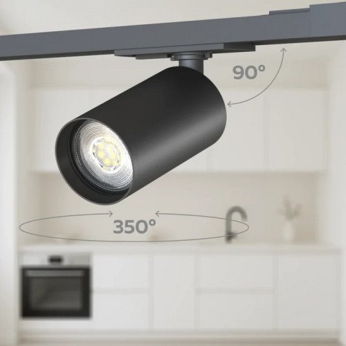 Calex Tracklight 2M zwart 4 GU10 spots