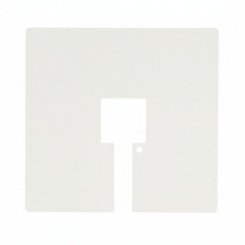 Afdekplaat voor contactdoos aluminium modern