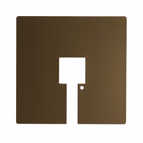Afdekplaat voor contactdoos aluminium modern