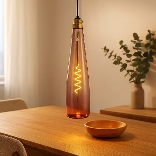 Segula LED Flower Bulb roze E27 8W dimbare lamp