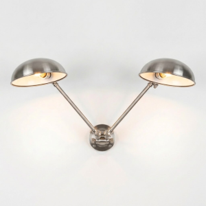 messing lamp in de kleur antiek zilver met een E27 fitting