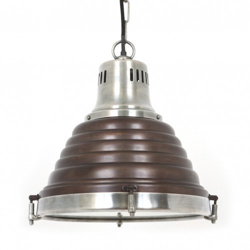 messing lamp in de kleur antiek donker koper met een E27 fitting