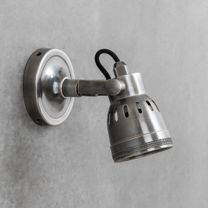 Nostaluce Industriële vintage Indigo Cover Zilver  Wandspot | Nostalux.nl Nostaluce Industriële vintage Indigo Cover Zilver  Wandspot | Nostalux.nl