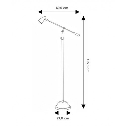 Nostrieel Staande Leeslamp Kody