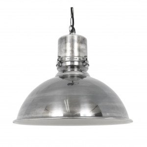 messing lamp in de kleur antiek zilver met een E27 fitting