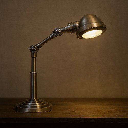 Nostaluce Bureaulamp Nano Zilver | Nostalux.nl