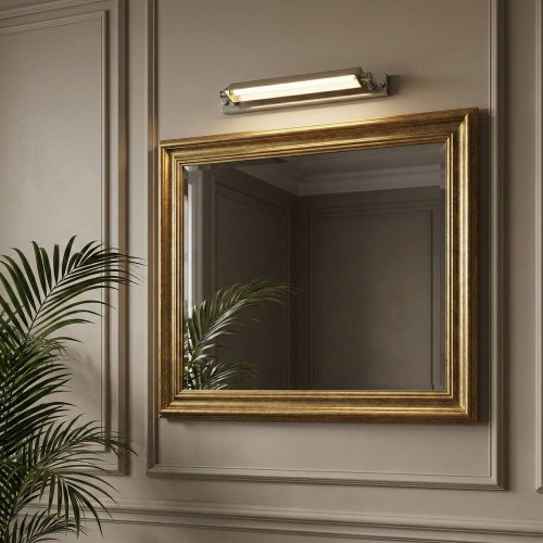 messing lamp in de kleur antiek zilver met een E14 fitting