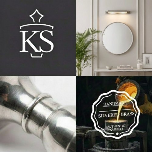 messing lamp in de kleur antiek zilver met een E14 fitting