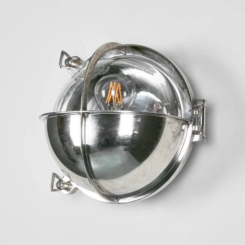 maritieme lampen - Scheepslamp Taylor antiek zilver - scheepsverlichting - Nostalux