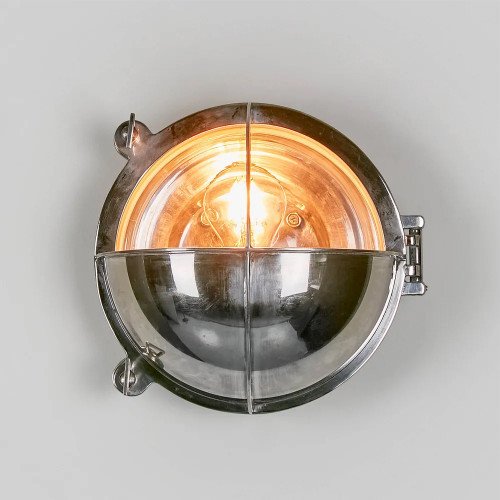 maritieme lampen - Scheepslamp Taylor antiek zilver - scheepsverlichting - Nostalux