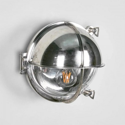 maritieme lampen - Scheepslamp Taylor antiek zilver - scheepsverlichting - Nostalux