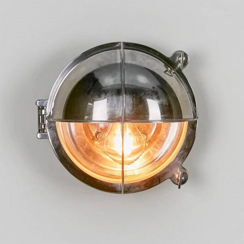 maritieme lampen - Scheepslamp Taylor antiek zilver - scheepsverlichting - Nostalux