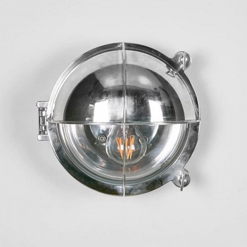 maritieme lampen - Scheepslamp Taylor antiek zilver - scheepsverlichting - Nostalux