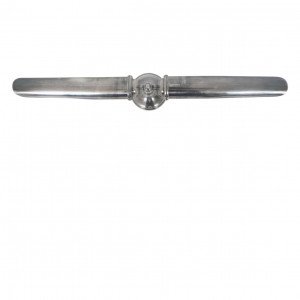 messing lamp in de kleur antiek zilver met een E27 fitting