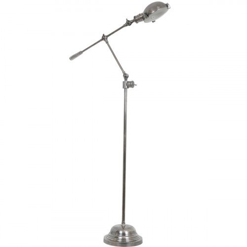 messing lamp in de kleur antiek zilver met een E27 fitting