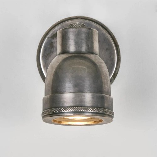 Indigo Swirl outdoor spot vintage zilver gemaakt van messing opbouwspot