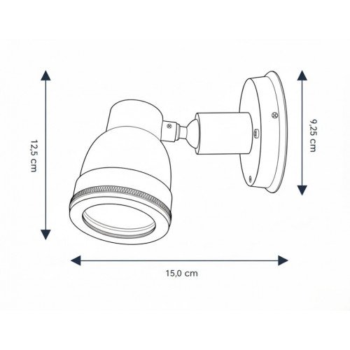 Indigo Swirl outdoor spot vintage messing Indigo Swirl outdoor spot vintage messing