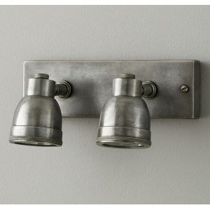 Industriële vintage Indigo Double Swirl zilver