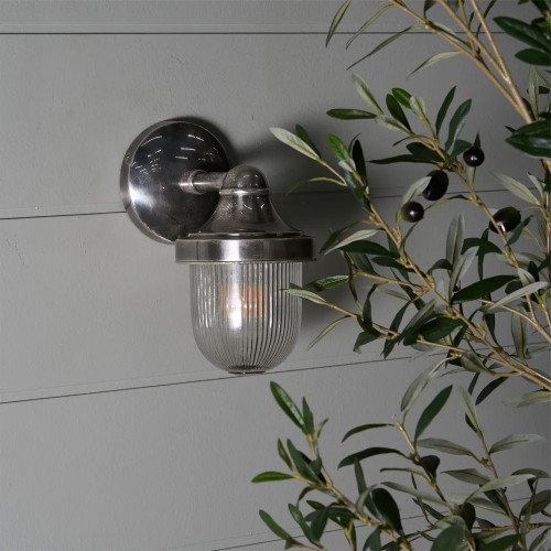 buitenverlichting, scheepslampen, stallampen, boerderijlampen, zilver, messing, klassiek, abby, wandlamp