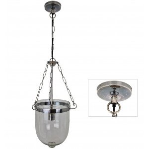 messing lamp in de kleur antiek zilver met een E27 fitting