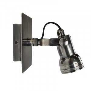 messing lamp in de kleur antiek zilver met een GU10 fitting