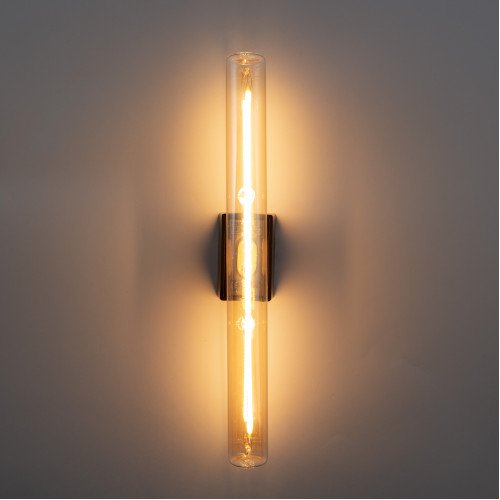 Segula wandlamp zwart met cilinder LED 30cm